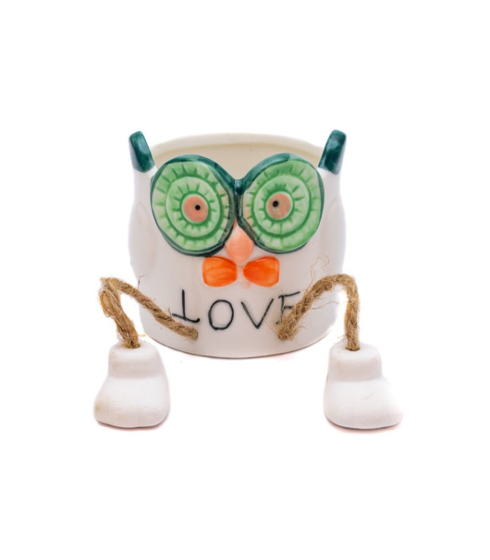 Maceta buho con patitas 7.7x8cm