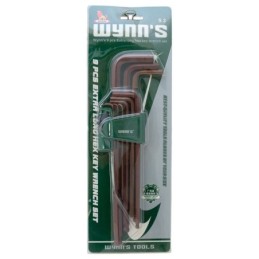 Juego de llave allen larga 9pc WYNNS