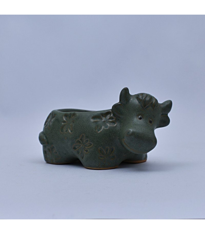 Maceta de vaquita 15.5x9x8cm