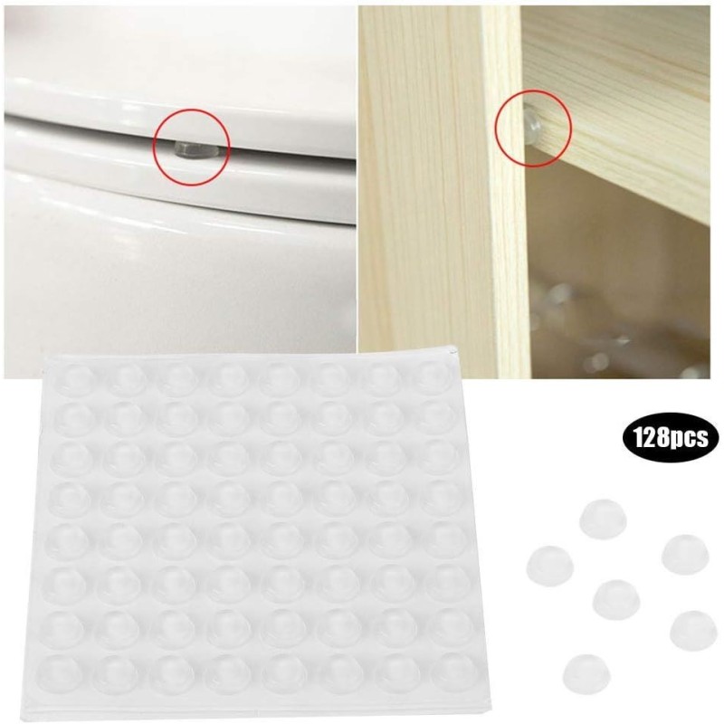 Tope de silicona autoadhesivo 8x3mm 100pc