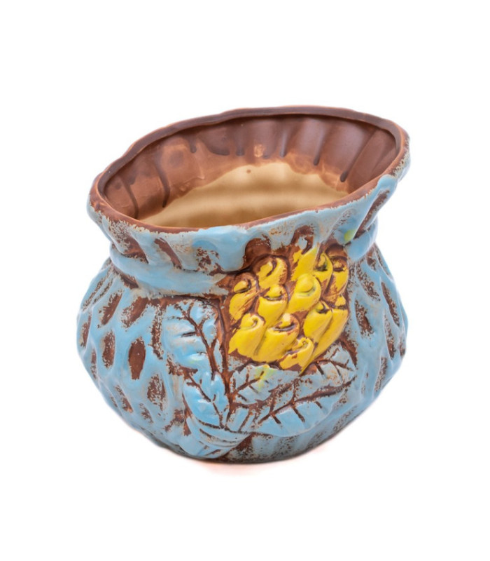Maceta jarron con relieve 15x16.5cm