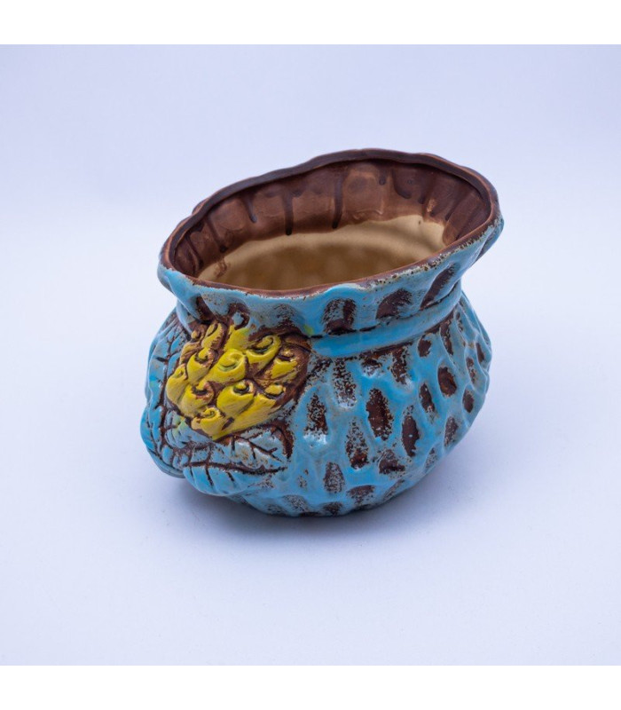 Maceta jarron con relieve 15x16.5cm