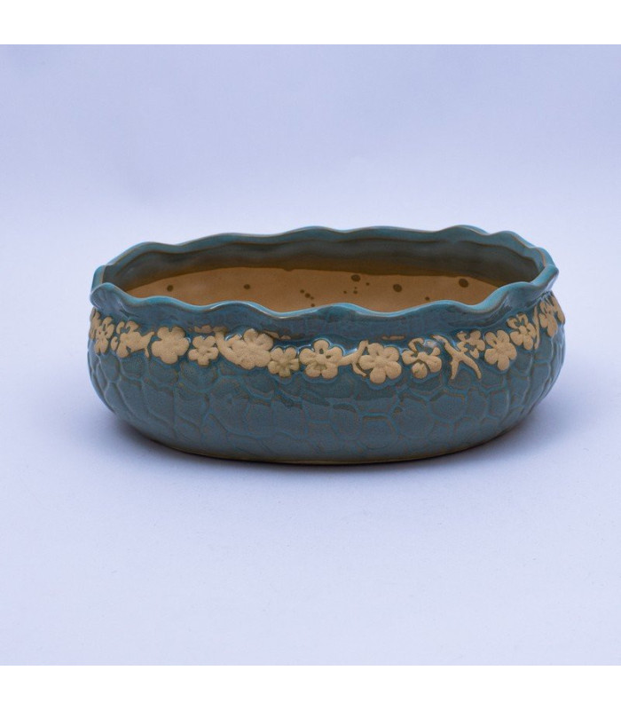 Maceta oval bajo 20x13x6cm