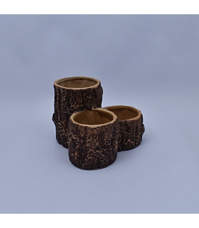 MACETA 3TRONCOS 13x18CM