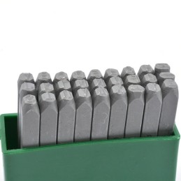 Punzon con letras de acero 5mm 27pc WYNNS