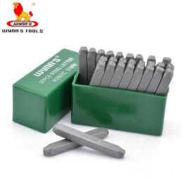 Punzon con letras de acero 5mm 27pc WYNNS