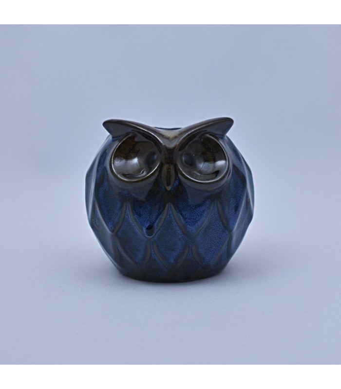 Maceta cristal buho 11.5x11.5cm