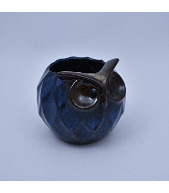 Maceta cristal buho 11.5x11.5cm