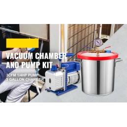Bomba de vacio con galon de 8litros rs-1