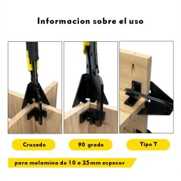 Prensa profesional de esquina 90°