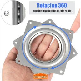 Placa giratoria uso liviano 4  94x94mm h10