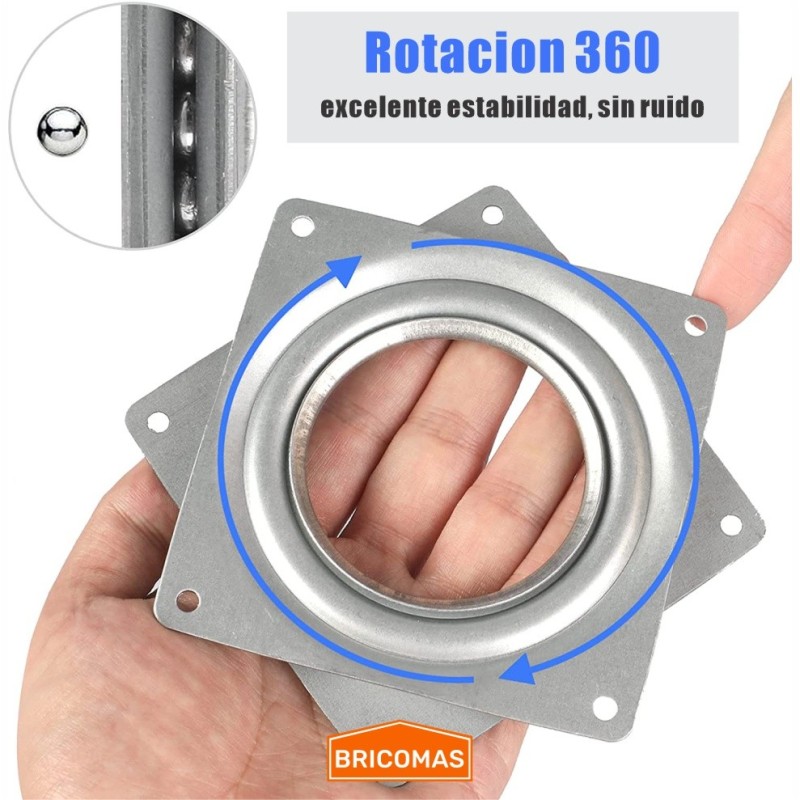 Placa giratoria uso liviano 4  94x94mm h10