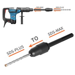 Mandril adaptador sdsmax a sdsplus