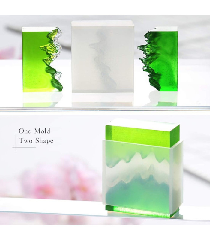 Molde de silicona 3D mountain 33x15x30mm