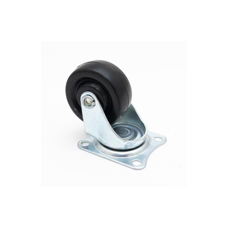 Rueda para mueble giratorio 50mm 20kg RUBBER