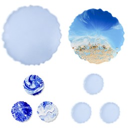 Molde de silicona redondo con borde irregular 335