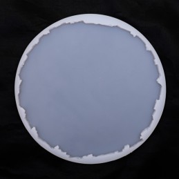 Molde de silicona circular borde irregular 235x235