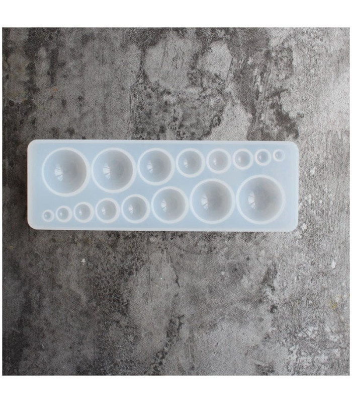 Molde de silicona esferas variadas 13.5cm