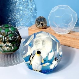 Molde de silicona esfera geometrica 63mm