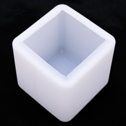 Molde de silicona cubo con borde redondeado 105mm