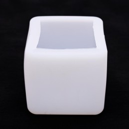 Molde de silicona cubo con borde redondeado 63x63m