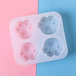 Molde de silicona pata de gato 160x145mm