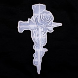 Molde de silicona rosa cruz 25.7x16.4cm