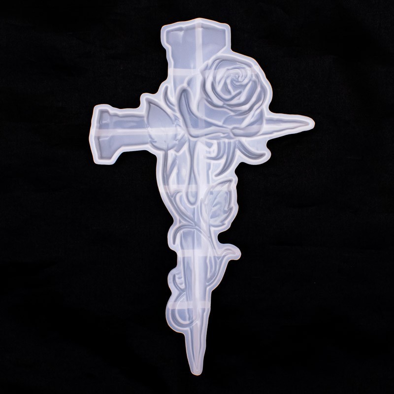 Molde de silicona rosa cruz 25.7x16.4cm