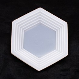 Molde de silicona plato geometrico 160x160mm