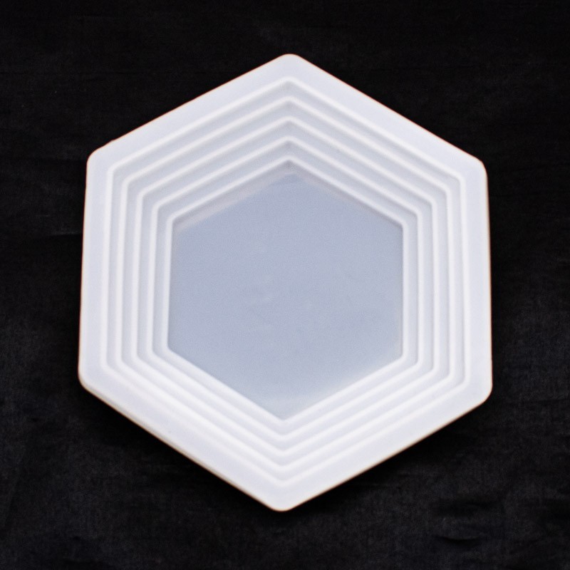 Molde de silicona plato geometrico 160x160mm