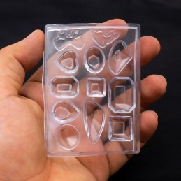 Molde de silicona dijes brillosos