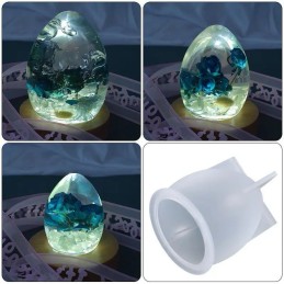 Molde de silicona forma de huevo 7.6x6.4mm