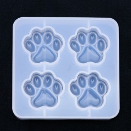 Molde de silicona pata de gato 10x9.5x1cm