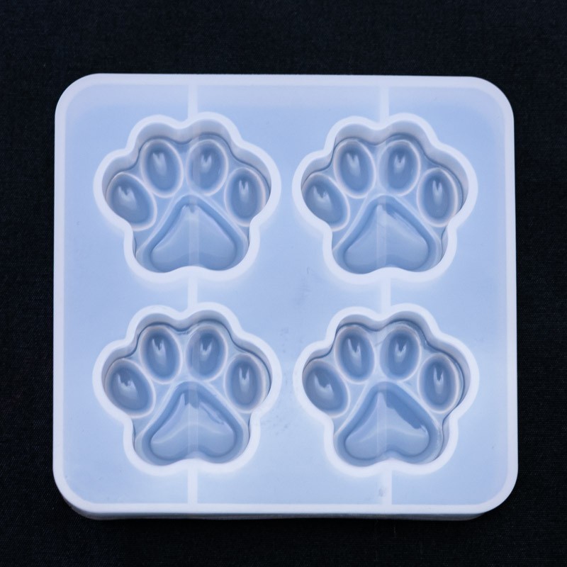 Molde de silicona pata de gato 10x9.5x1cm