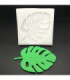Molde de silicona hoja 6.5x6.5x0.7cm
