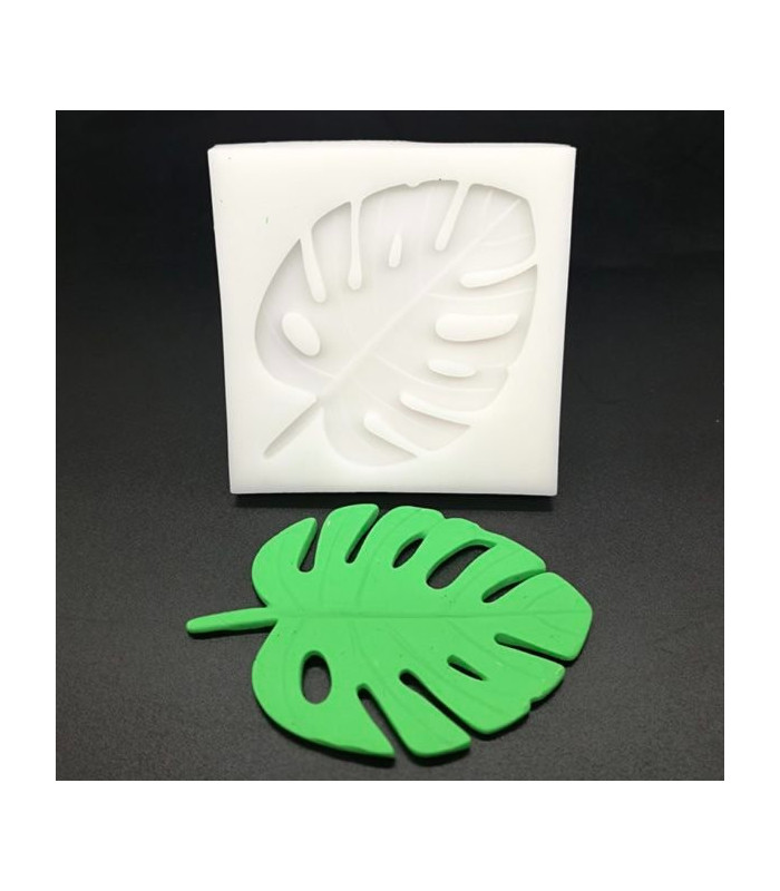 Molde de silicona hoja 6.5x6.5x0.7cm