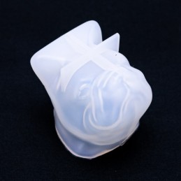 Molde de silicona cabeza de perro bulldong 55x45cm