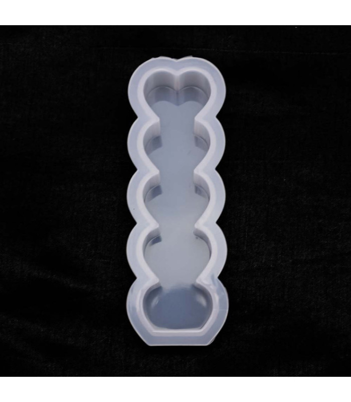 Molde de silicona bara de corazon 32x95mm