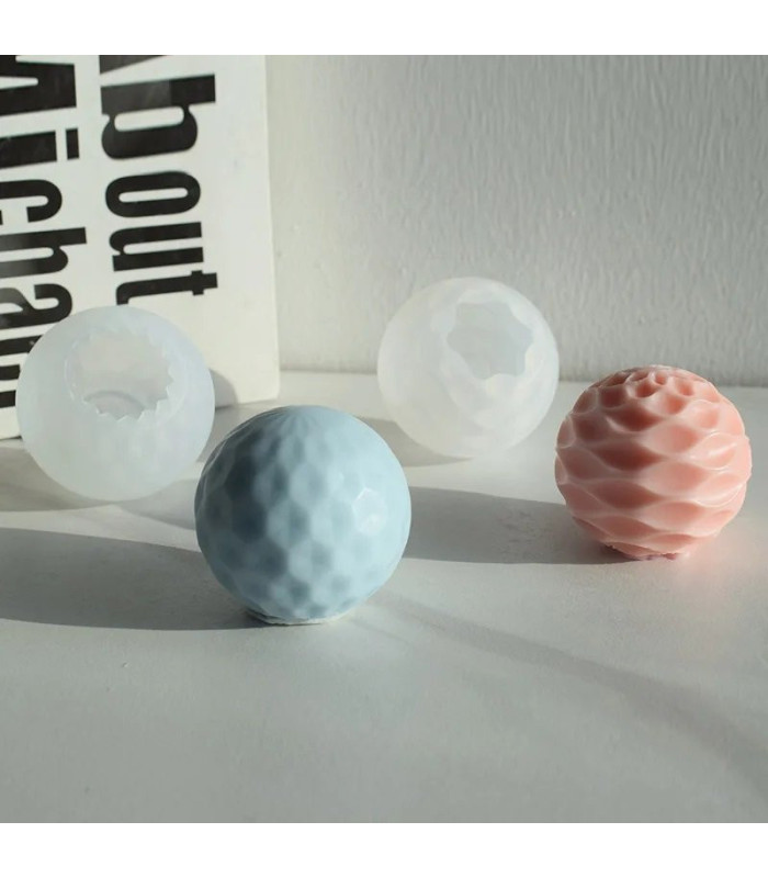 Molde de silicona esfera 5x5.5cm 2pc