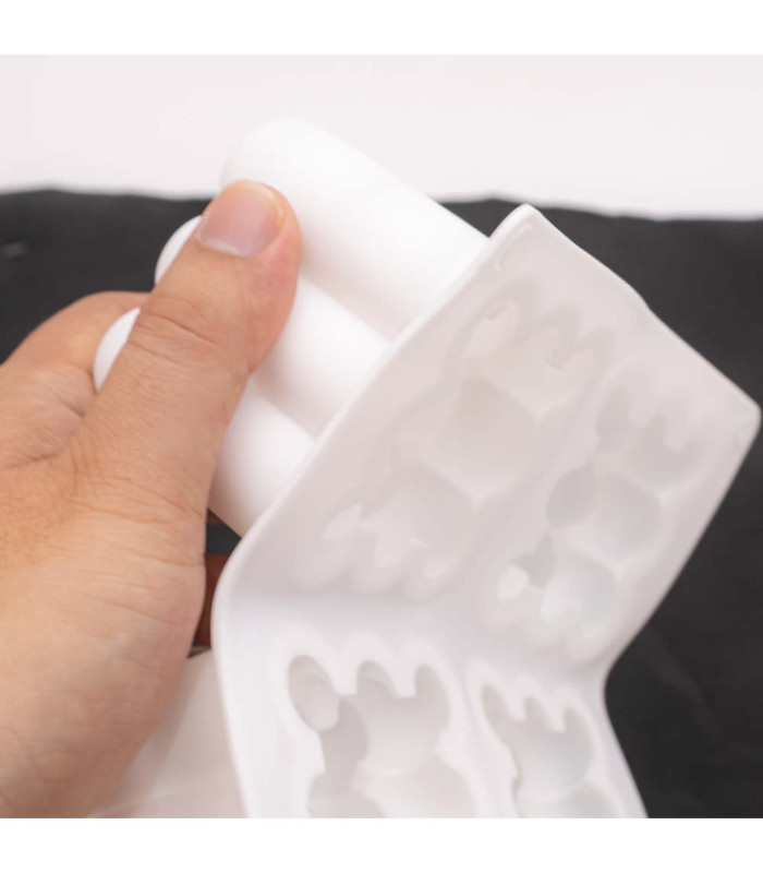 Molde de silicona cubo con borde circular 229mm