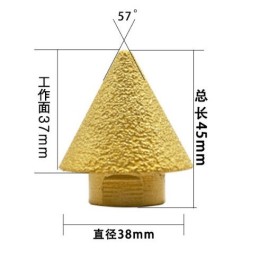 MECHA CONICA PARA PORCELANATO 38MM M14