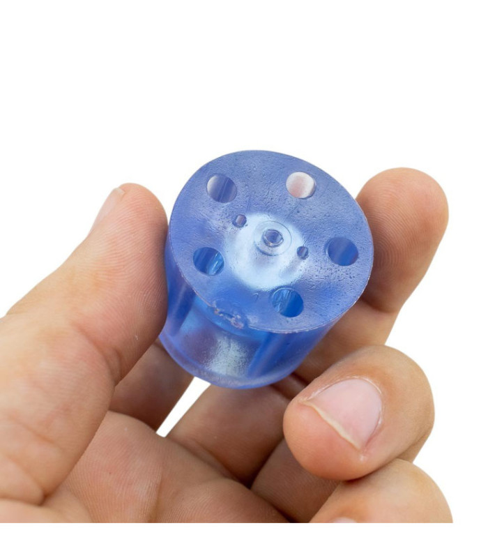 Patita de goma translucido 30x30mm