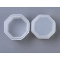 Molde de silicona pote octagonal 44x46.5mm