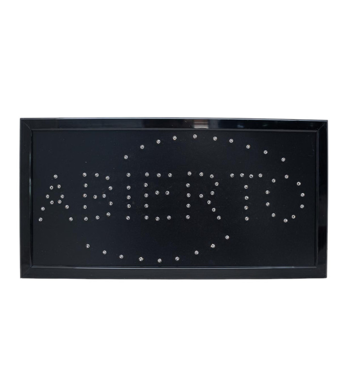 Cartel electronico ABIERTO (color rojo intermitent