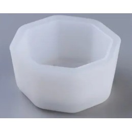 Molde de silicona pote octagonal 44x46.5mm