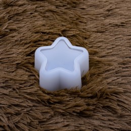 Molde de silicona pote estrella 60x35mm