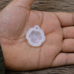 Molde de silicona huellita de gato 2cm