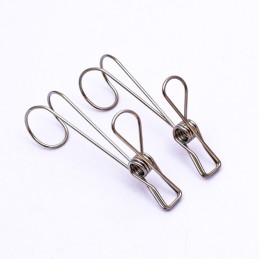 Gancho pinza inoxidable 2pc