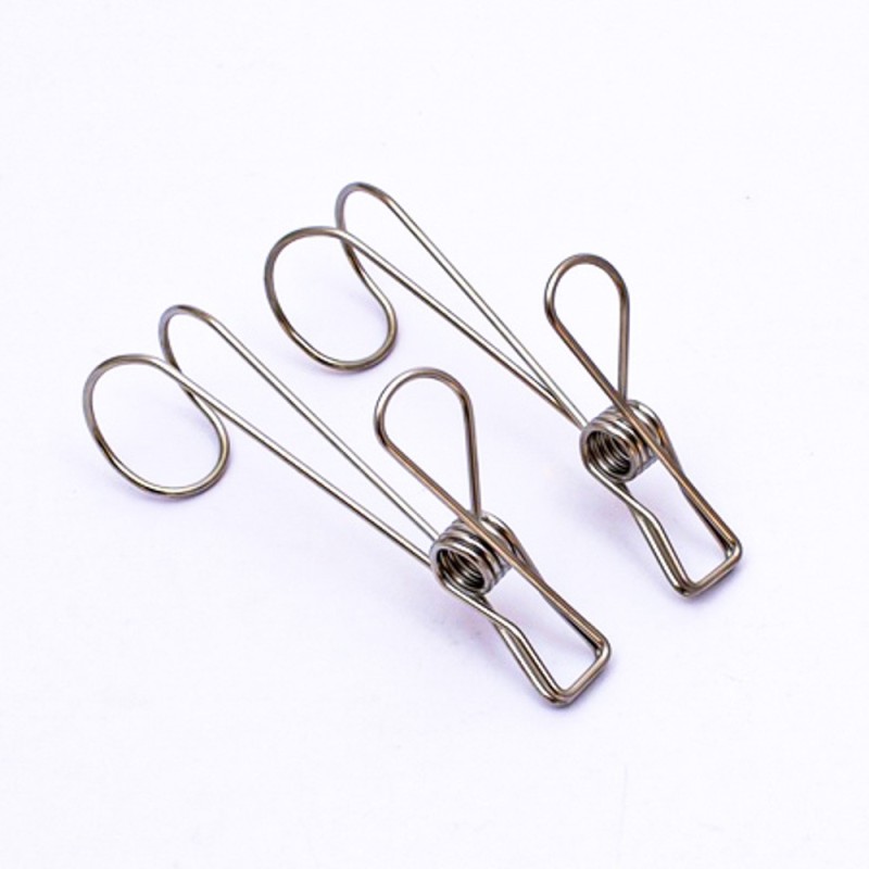 Gancho pinza inoxidable 2pc