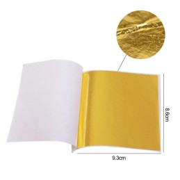 Lamina de oro para manualidades 100pc